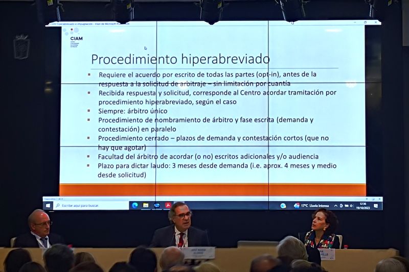 Conferencia Internacional Peru-España sobre “Arbitraje y Control Judicial/Constitucional”